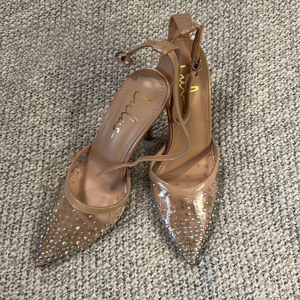 Clear heels